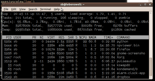 Python using lots of CPU